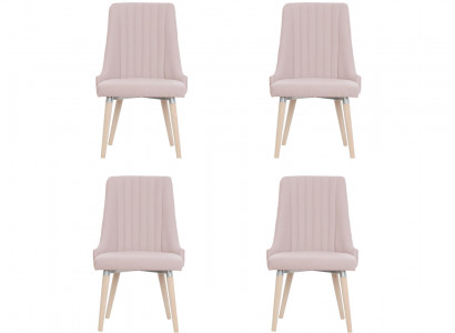 4x Stühle Stuhl Polster Modernes Set Design Lehn Garnitur Sessel Komplett Neu